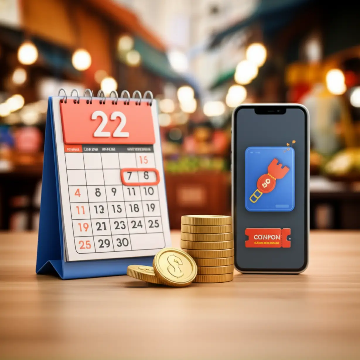 2차-민생지원금-소비쿠폰-지급-시기를-알리는-달력과-모바일-쿠폰,-동전이-함께-있는-귀여운-3D-이미지.