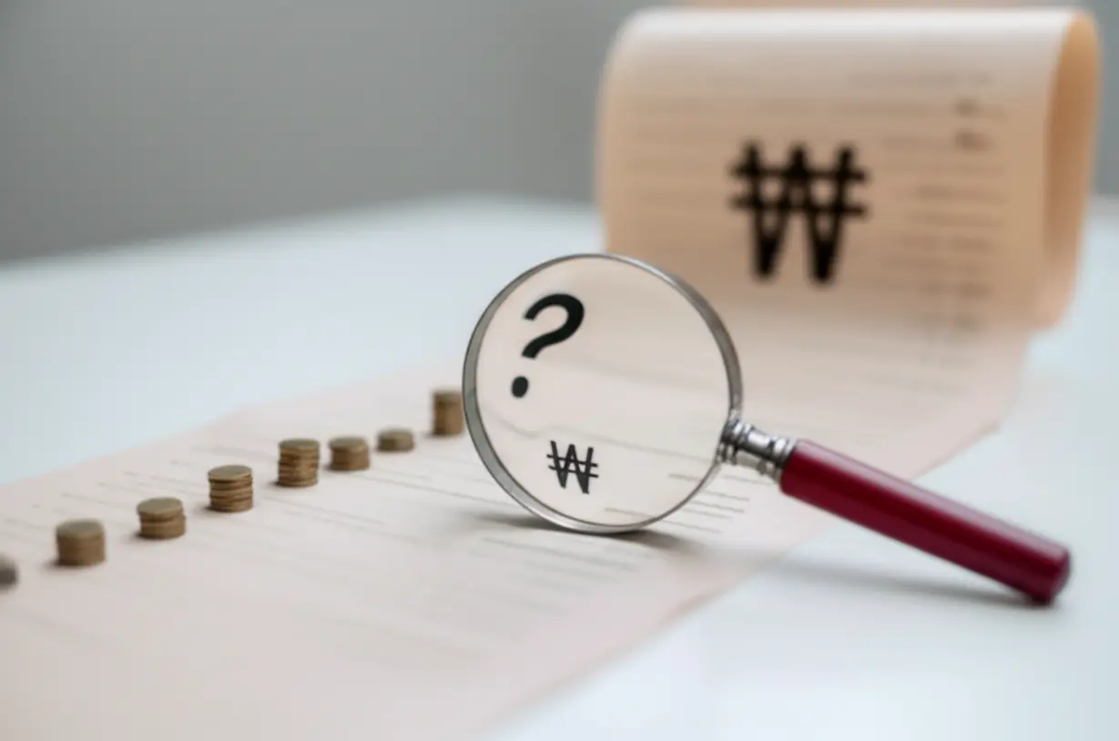 대한항공-대규모-공시-내용을-자세히-살펴보는-돋보기와-장기적인-계약-이행을-나타내는-시간표-이미지