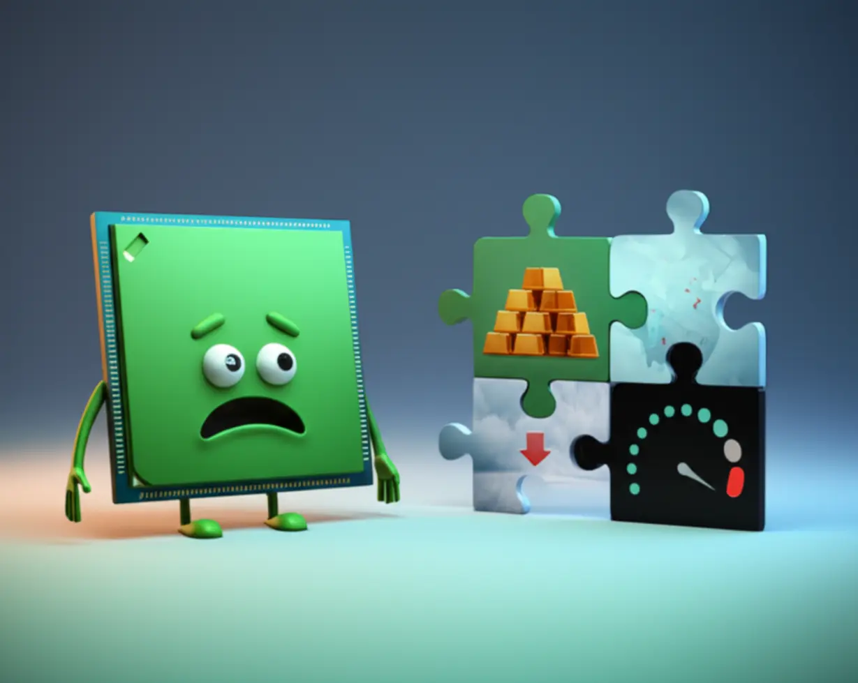 엔비디아-주가-하락의-여러-가지-원인을-나타내는-귀여운-3D-퍼즐-조각과-반도체-칩-이미지,-투자자들이-궁금해하는-주식-이야기.