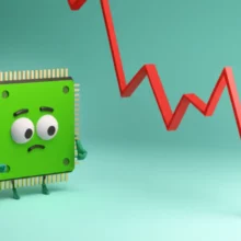 엔비디아-주가-하락을-나타내는-귀여운-3D-반도체-칩과-주식-그래프-이미지,-AI-반도체-투자-전략.