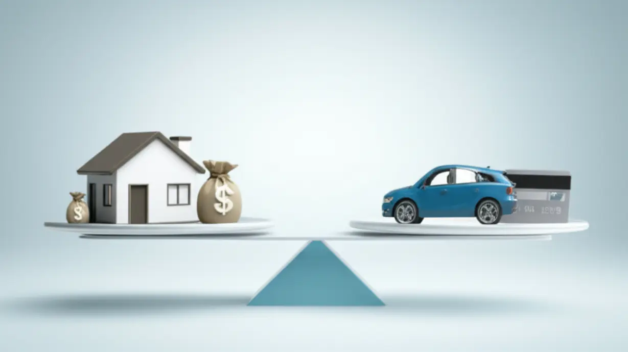 자산과-부채의-균형을-보여주는-3D-저울-이미지.-순자산의-개념을-알기-쉽게-보여주며,-상위-1%-부자의-기준을-이해하는-데-도움이-됩니다.