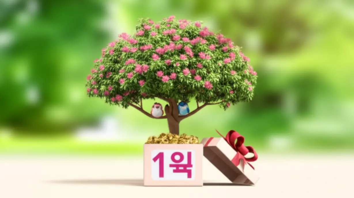 혼인-및-출산-증여세-추가-공제-1억-원-혜택을-상징하는-꽃-피는-나무와-행복한-새,-선물-상자-이미지