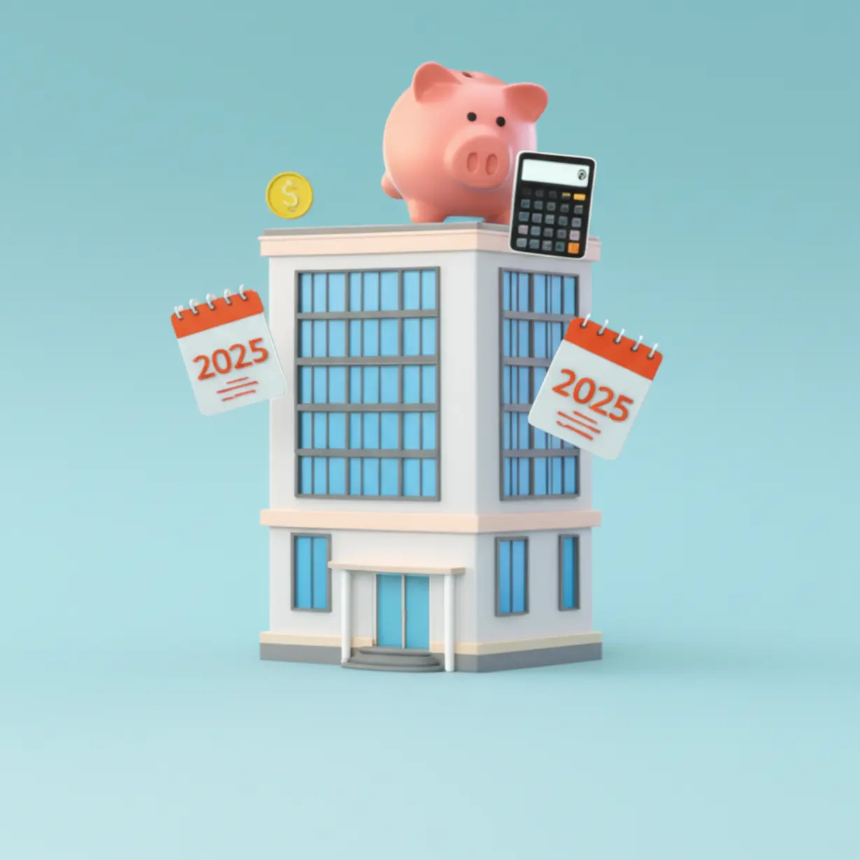 오피스텔-담보대출의-기본적인-개념과-특징을-보여주는-귀여운-3D-이미지.-2025년-오피스텔-대출의-주요-요소를-알기-쉽게-설명합니다.