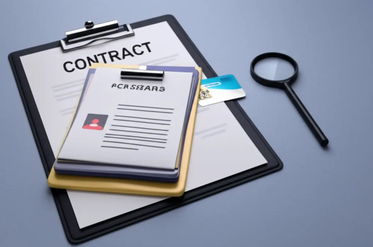 클립보드에-깔끔하게-정리된-여러-서류와-돋보기가-있어-등기-서류-준비를-돕는-그림입니다.