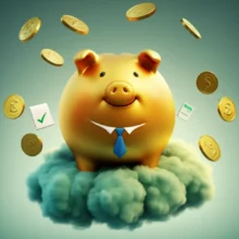 퇴사-후-생활-안정을-상징하는-귀여운-돼지저금통과-실업급여-관련-서류.-자진퇴사-권고사직-실업급여-신청에-필요한-준비와-경제적-지원을-보여줍니다.