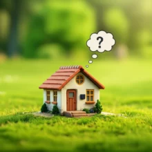 정부의-세컨드-홈-정책-효과에-대한-물음표가-떠있는-아담한-시골-주택-이미지.-지방-부동산-투자에-대한-궁금증을-표현.