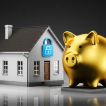 안전한-전세-계약을-상징하는-아늑한-집과-튼튼한-금고,-그리고-소중한-보증금을-지켜주는-돼지-저금통-3D-이미지입니다.-전세-보증금-보호와-안전한-주거-생활의-중요성을-나타냅니다.