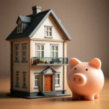 아파트와-저금통이-함께-있는-귀여운-3D-이미지,-아파트-매매와-전세-계약의-안전한-거래와-자산-보호를-상징합니다.