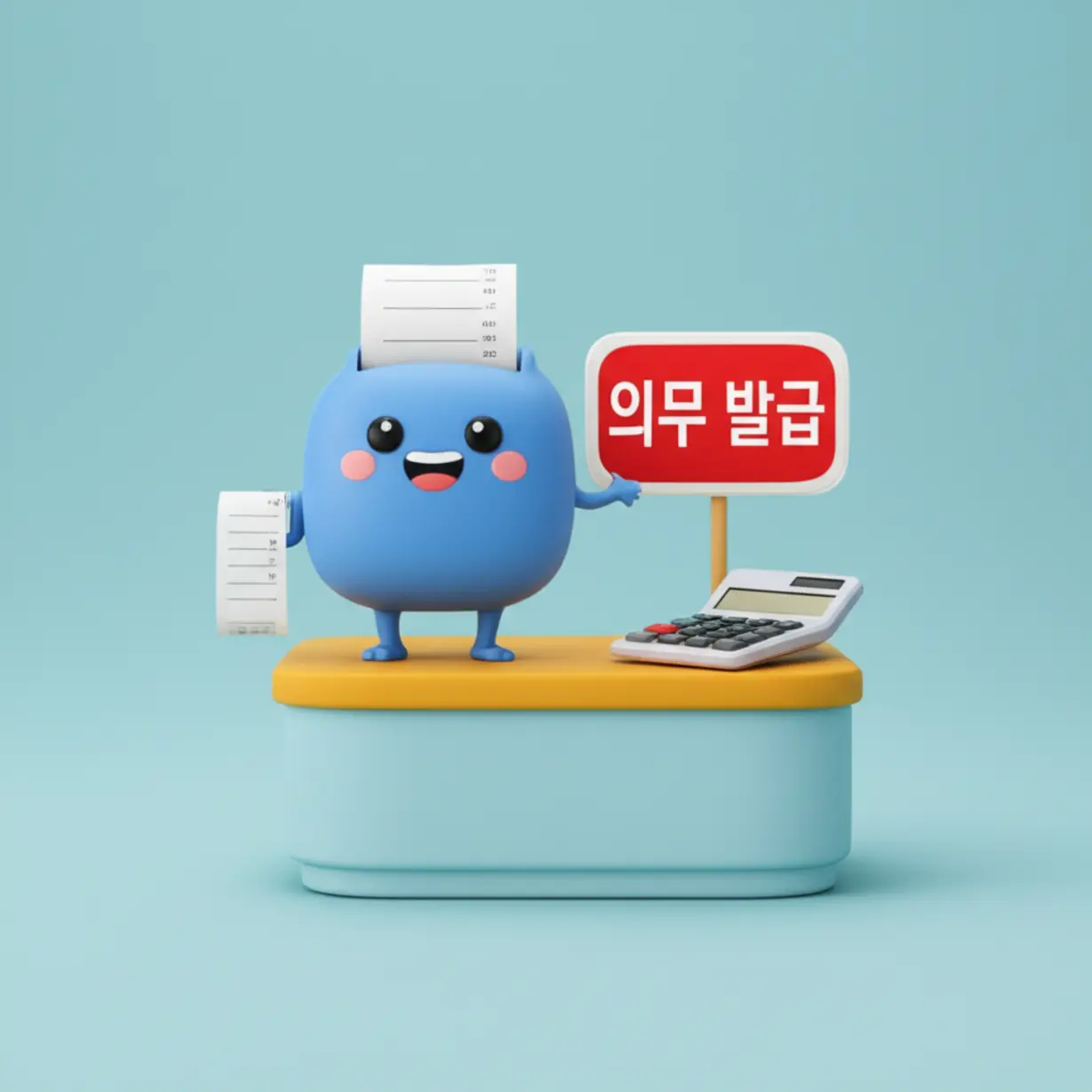 현금영수증-의무-발급을-알리는-계산대와-영수증-프린터,-사업자의-의무와-소비자의-권리를-알려주는-친근한-3D-이미지