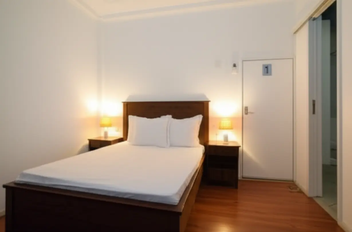 깔끔하게-정돈된-원룸의-1인-침대가-보이는-아늑한-공간입니다.-1인-거주-특약이-있는-원룸에서-친구-방문-시-발생할-수-있는-문제와-세입자-권리를-시각화한-이미지입니다.