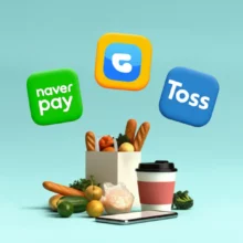 네이버페이,-카카오페이,-토스페이-로고가-놓인-쇼핑바구니와-스마트폰-이미지.-간편결제-혜택-비교를-상징합니다.