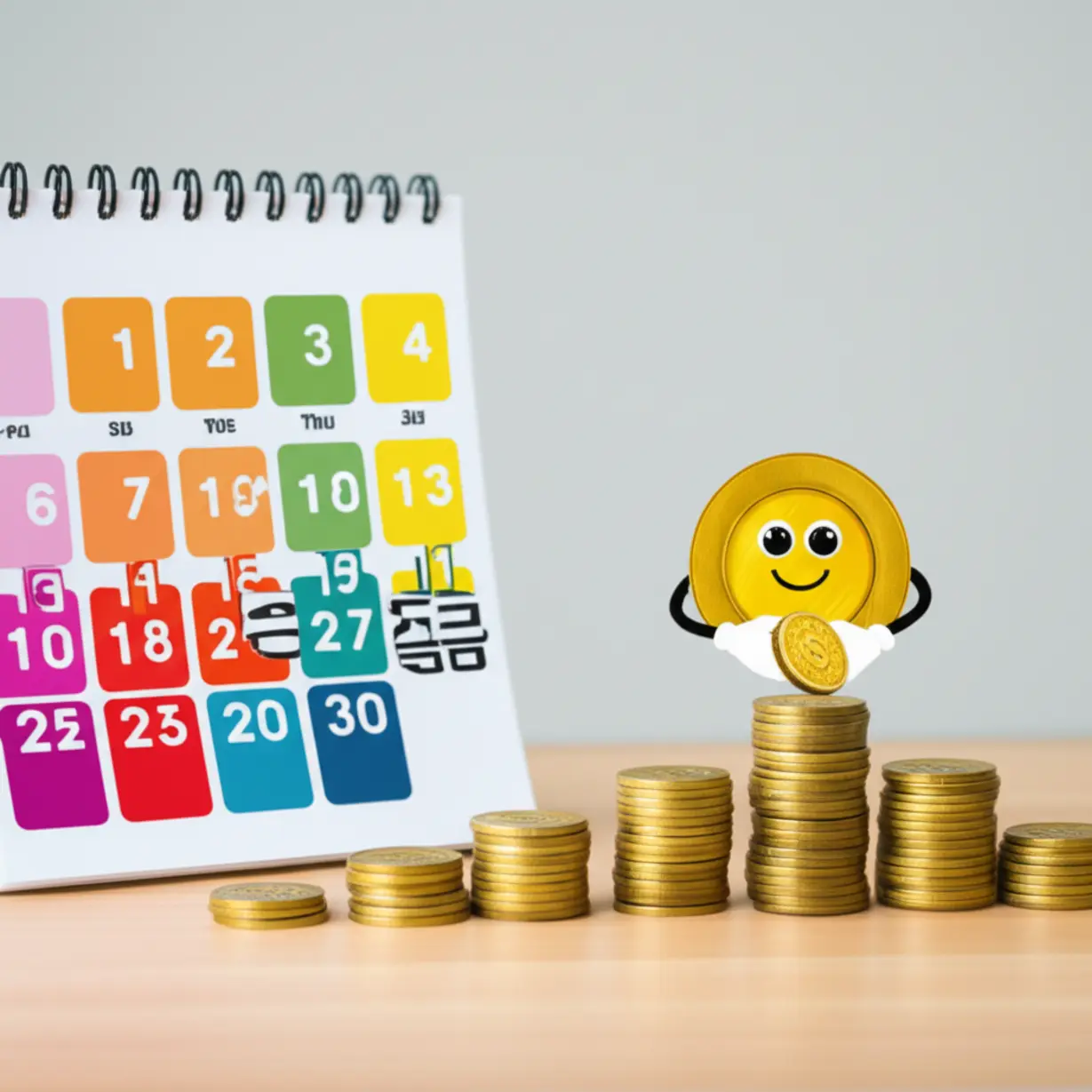 52주-적금-챌린지-달력과-점점-쌓이는-돈-이미지.-재미있게-목돈을-모으는-방법을-시각적으로-표현했습니다.
