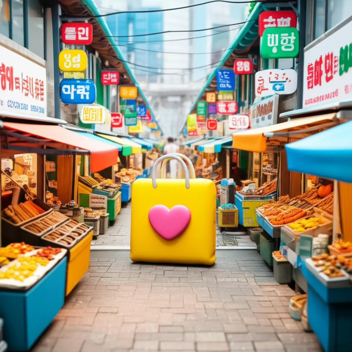 2차-민생지원금-소비쿠폰으로-지역경제-활성화를-상징하는-활기찬-전통시장과-쇼핑백의-귀여운-3D-이미지.