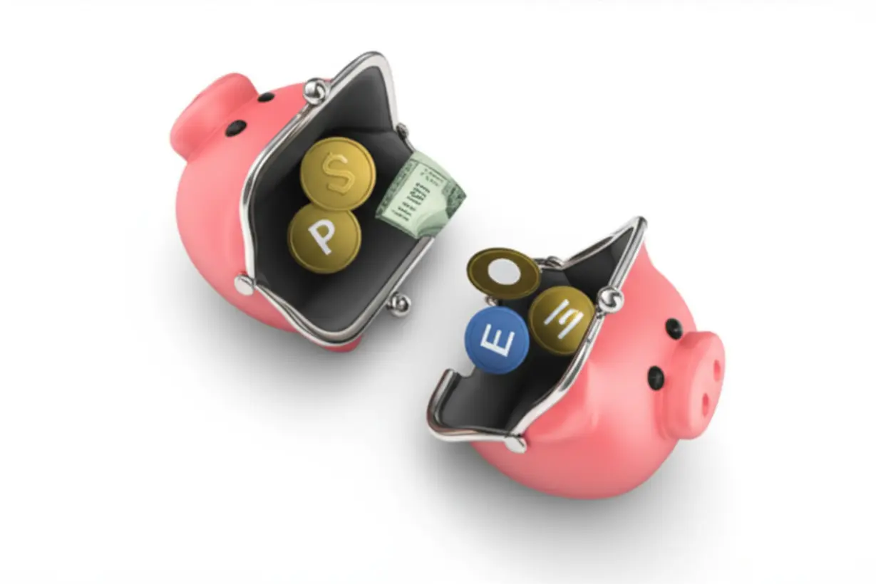 기획재정부-분리-및-경제부처-개편을-나타내는-귀여운-3D-저금통-이미지.-예산과-경제-정책-기능이-나뉘는-모습.