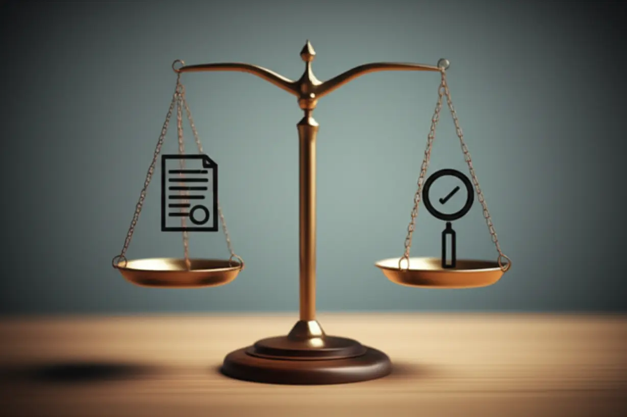 검찰청-개편을-상징하는-귀여운-3D-저울-이미지.-기소와-수사-기능이-분리되는-모습을-표현.