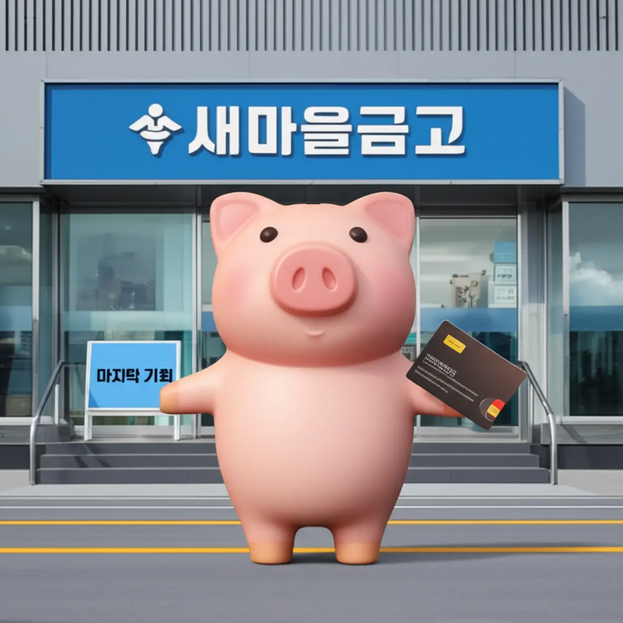 결연한-표정의-귀여운-돼지-저금통이-