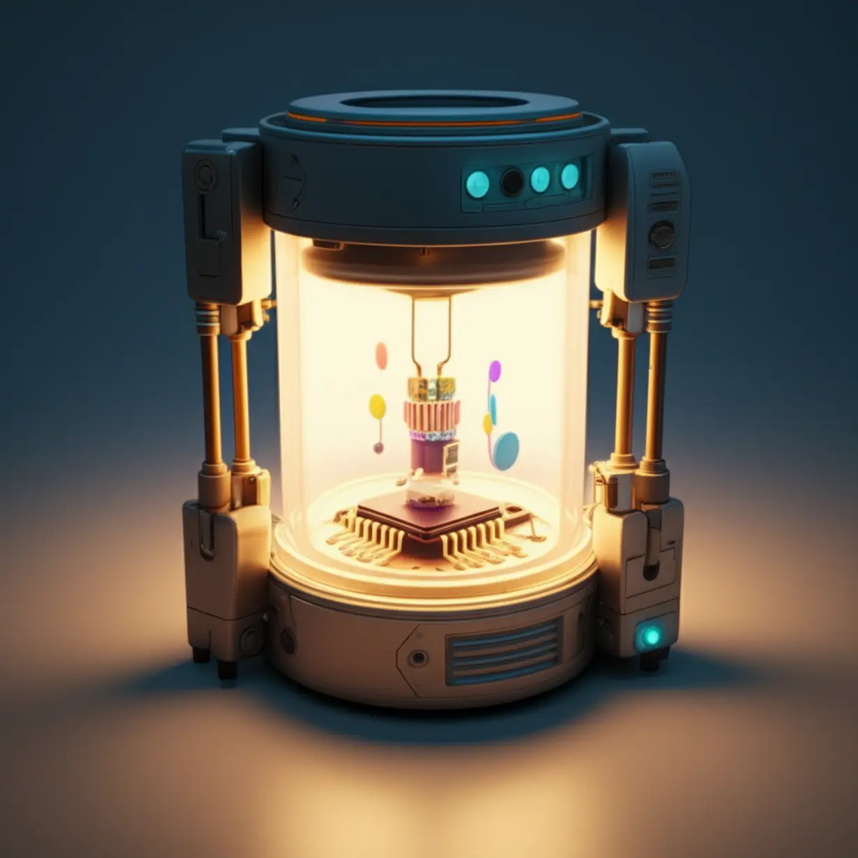 제품의-안정성을-시험하는-귀여운-시험-장비가-빛나는-모습.-이노테크의-튼튼한-기술력과-안정적인-성장을-나타내는-3D-이미지입니다.