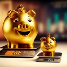 국내-금값과-국제-금시세의-차이를-보여주는-황금-돼지-저금통과-금괴들.-국내-금값이-높게-표시된-저울과-낮은-국제-금시세-저울이-비교되어-있습니다.