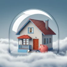 든든전세주택으로-안전하게-보호받는-집의-모습,-보증금-금고와-열쇠가-함께-있는-귀여운-3D-일러스트.-전세사기-걱정-없이-안심하고-살-수-있는-주택을-상징합니다.