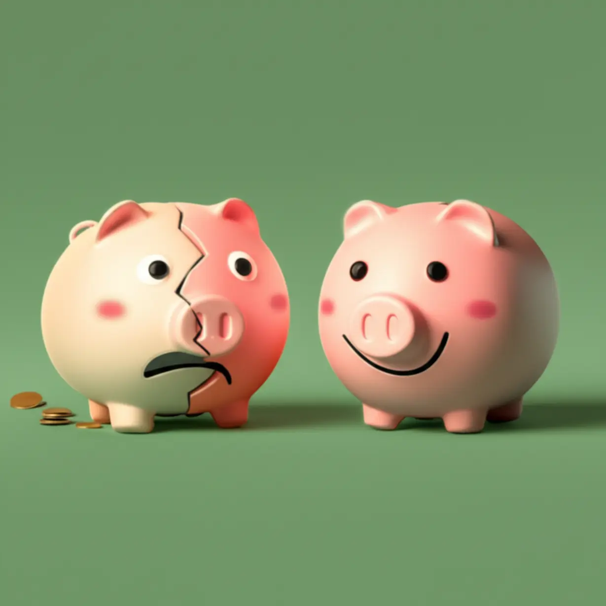 전입신고와-확정일자-미신청-시-보증금-손실-위험과-신청-시-보증금-보호를-대조하여-보여주는-3D-일러스트.