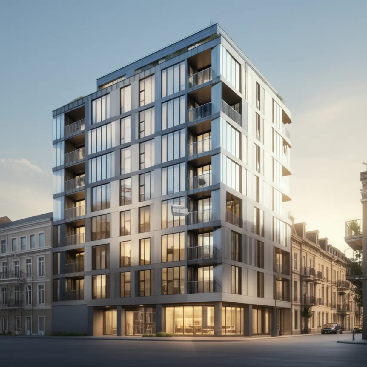 서대구-신축-아파트-희소성을-상징하는-귀여운-3D-이미지.-오래된-건물들-사이에서-돋보이는-힐스테이트-아파트와-월세-프리미엄.