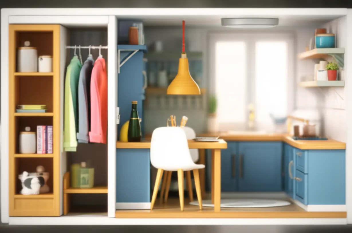 서대구역-힐스테이트-아파트-내부-설계와-쾌적한-주거-환경을-보여주는-귀여운-3D-이미지.-수납공간,-채광-등-임차인-만족도.