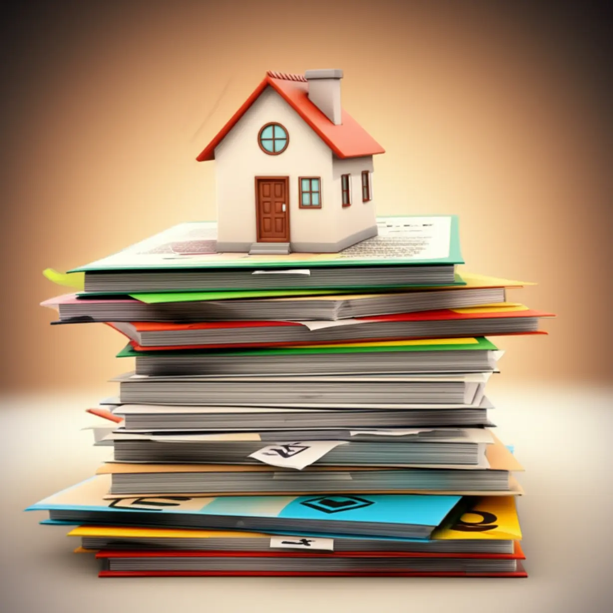 높이-쌓인-정책-서류-위에-불안하게-균형을-잡고-있는-귀여운-3D-주택-이미지.-10월-부동산-3차-대책-발표를-앞두고-복잡한-정책들이-시장에-미칠-영향을-섬세하게-표현합니다.-집값-안정의-염원을-담고-있습니다.