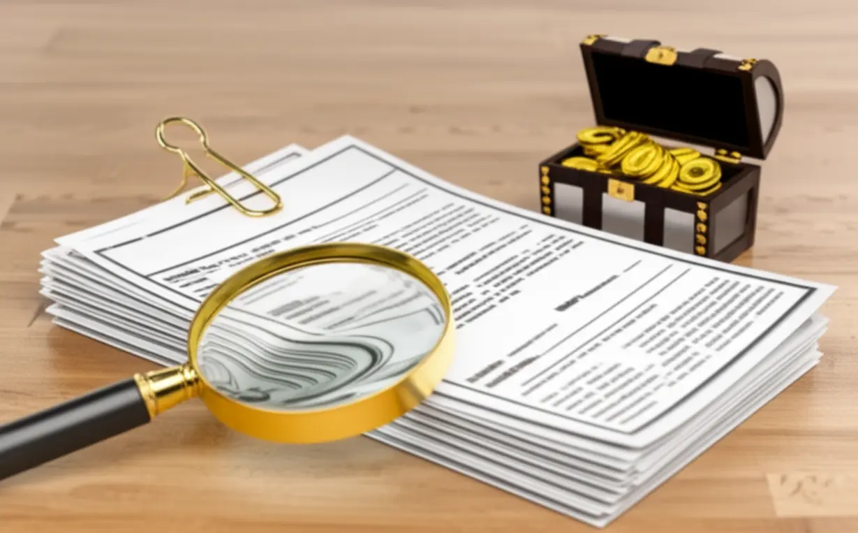 증여-신고와-증빙의-중요성을-나타내는-문서-묶음과-보물-상자-이미지.-꼼꼼한-절차를-통해-세금-문제를-예방하는-모습을-상징합니다.