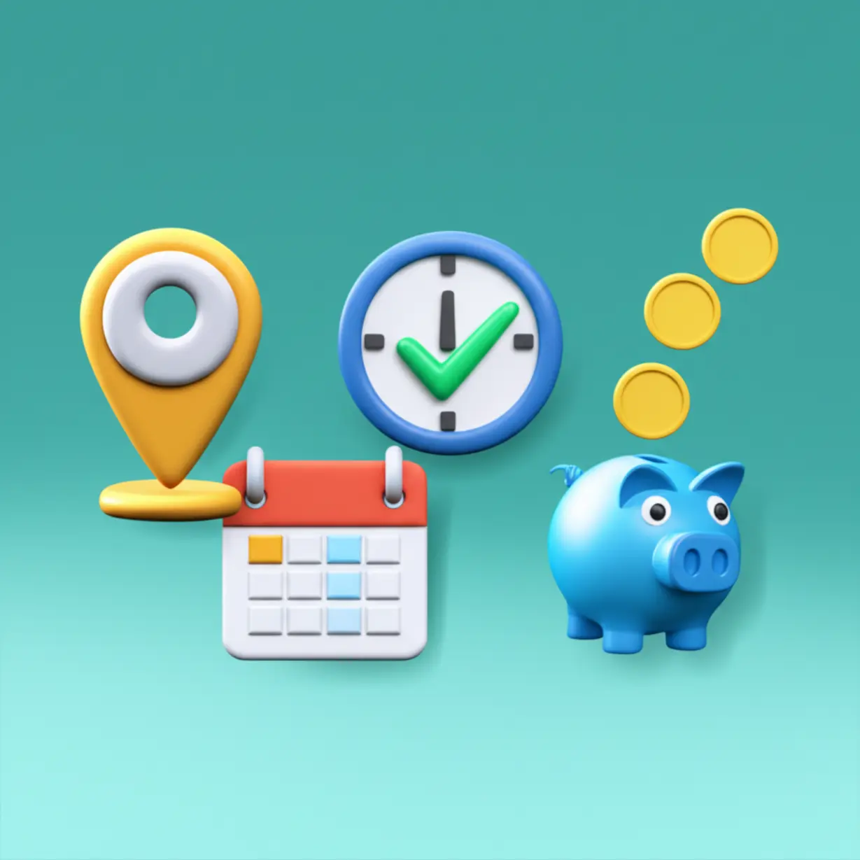 박찬호-선수의-부동산-투자-성공-비결인-입지,-타이밍,-장기보유를-나타내는-귀여운-3D-아이콘