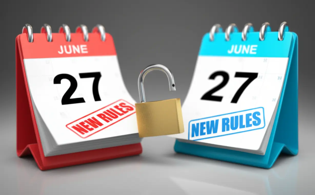 6월-27일-이전-계약에-대한-전세퇴거자금대출-예외를-보여주는-귀여운-3D-달력-이미지.-날짜에-따른-규정-적용의-차이를-시각적으로-표현하여,-이전-계약은-기존-대출-조건이-유지됨을-안내합니다.