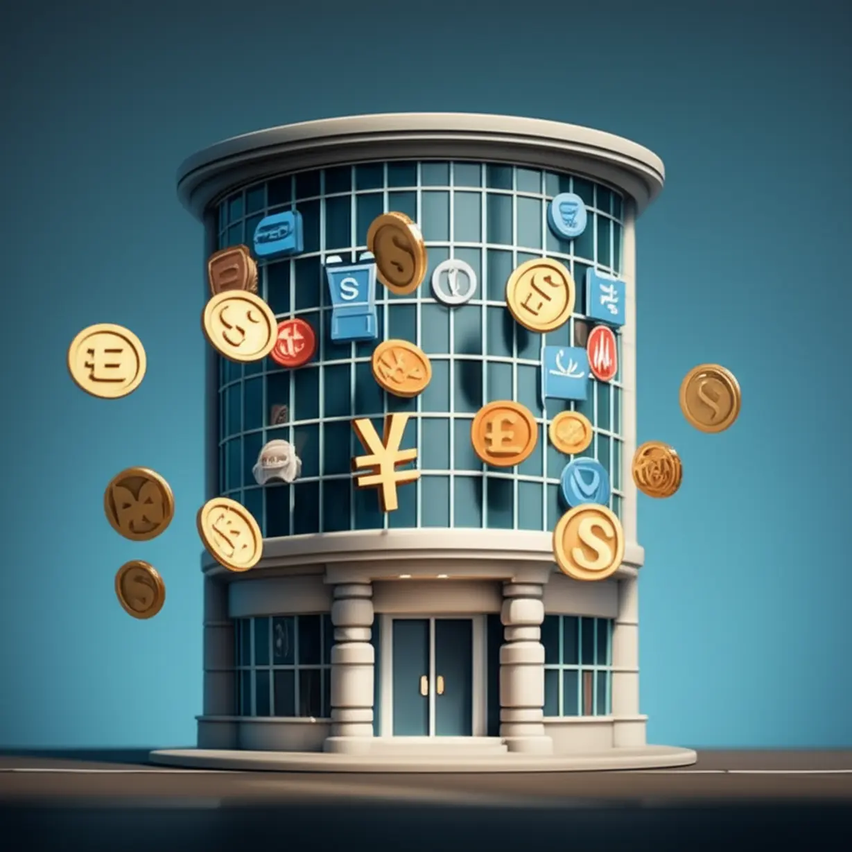 박찬호-빌딩의-안정적인-임대-수익을-상징하는-귀여운-3D-건물과-돈-흐름-이미지