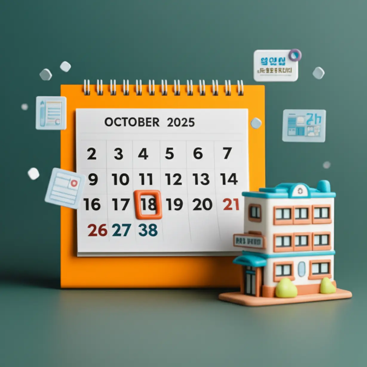 2025년-10월-희망저축계좌2-3차-모집-일정을-나타내는-3D-달력과-신청-서류,-주민센터-아이콘